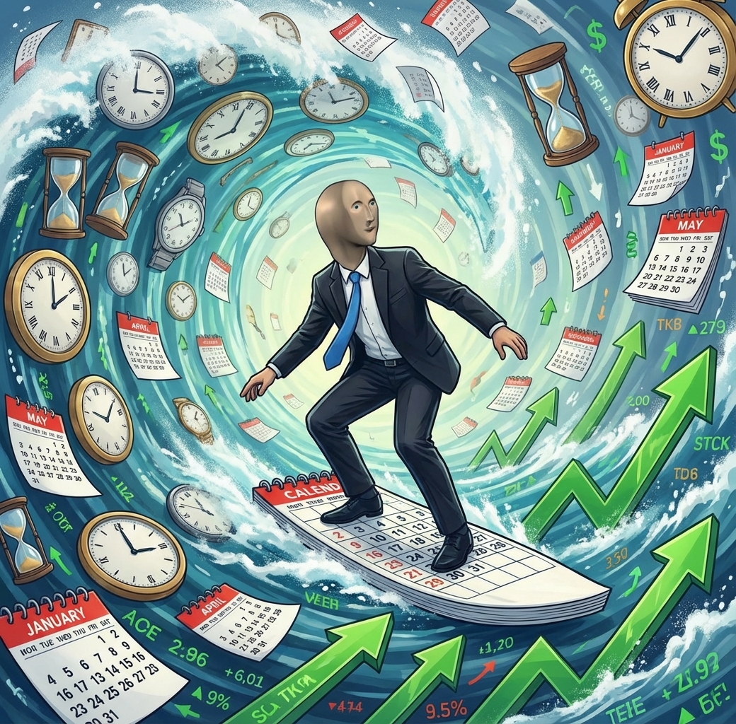 stonks-guy-surfing-calendars-clocks-waves